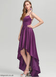 Neckline Satin Uerica Square Ball-Gown/Princess Asymmetrical Prom Dresses