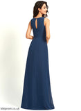 Neckline Fabric A-Line Length SplitFront Silhouette Embellishment ScoopNeck Floor-Length Victoria Bridesmaid Dresses