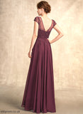 Mother A-Line Dress Sequins Julianna V-neck Floor-Length Beading Mother of the Bride Dresses of Bride Chiffon the With