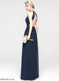 Neckline A-Line ScoopNeck Ruffle Embellishment Silhouette Length Fabric Floor-Length Selah Bridesmaid Dresses