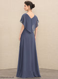 of Chiffon Beading A-Line Braelyn Bride the With Asymmetrical Dress V-neck Sequins Mother of the Bride Dresses Mother