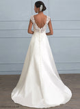 Wedding Wedding Dresses Dress Sweep Ruffle Lace With Ball-Gown/Princess Beading Sequins Sonia Train V-neck Satin