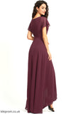 Neckline Length Embellishment Fabric A-Line Ruffle ScoopNeck Asymmetrical Silhouette Celia Bridesmaid Dresses
