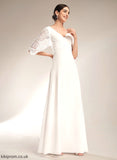 Floor-Length Wedding Dresses Dress Sheath/Column April Wedding V-neck Lace With