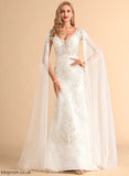 Dress Lace V-neck Kayley Court Tulle Trumpet/Mermaid Wedding Beading Train Sequins Wedding Dresses With