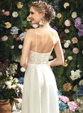 Wedding A-Line Floor-Length Lace Front With V-neck Split Wedding Dresses Dress Tania