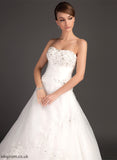 Wedding Dresses Ball-Gown/Princess Beading Sweetheart Nina Dress Wedding Organza Satin Ruffle Lace With Floor-Length