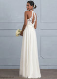 Nevaeh Wedding Wedding Dresses Tulle Charmeuse Floor-Length Scoop Dress Lace A-Line Neck