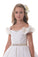 Off The Shoulder A Line Lace Flower Girl Dresses With Handmade