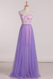 New Arrival Sweetheart Homecoming Dresses Sheath Tulle & Lace With Beads