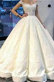 Off The Shoulder A Line Satin Wedding Dresses With Beading