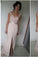 Mermaid Pink Lace Cheap Sweetheart Slit Floor-Length Sleeveless Prom Dresses