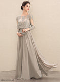 With Dress Bride Floor-Length Lace A-Line Chiffon the Scoop Mother Sequins Neck Mother of the Bride Dresses Mavis of
