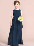 Flower Girl Dresses Neck Flower Avery Scoop Empire Girl Bow(s) Sleeveless Floor-length Dress With Chiffon -
