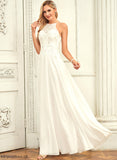 Claudia Wedding Dresses Dress Scoop Chiffon Lace Floor-Length Wedding A-Line Neck