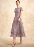 Neck Scoop Tori the of Bride Tulle Mother A-Line Dress Mother of the Bride Dresses Tea-Length Lace