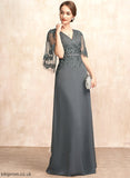 of Bride Mother of the Bride Dresses A-Line Lace Floor-Length V-neck Dress Sequins Shelby Chiffon the Beading With Mother