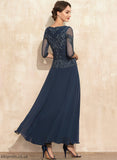 Mother of the Bride Dresses Lace of Dress the Mckenzie Bride Mother Scoop Chiffon Ankle-Length A-Line Neck