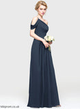 Neckline Length One-Shoulder Ruffle Silhouette Fabric A-Line Floor-Length Embellishment Carley Natural Waist Straps Bridesmaid Dresses