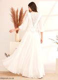 V-neck Rebekah Dress Floor-Length With A-Line Lace Wedding Dresses Wedding