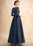 Satin Lace Deanna of V-neck With Bride Beading Mother of the Bride Dresses Dress A-Line Ankle-Length the Mother