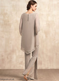 Jumpsuit/Pantsuit the Mother of the Bride Dresses Neck Dress Scoop Chiffon Bride Kaya Mother of Floor-Length