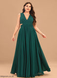 Neckline Length V-neck Floor-Length Fabric Silhouette Embellishment Pleated A-Line Yasmine Bridesmaid Dresses