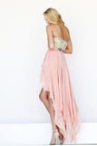 High Low Skirt A Line Sweetheart Beaded Bodice Prom Dresees New