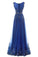 Gorgeous Scoop Neck Prom Dresses Tulle Appliques Prom Dresses Long Prom Dresses