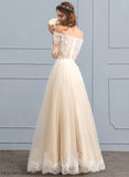 Tulle Wedding Dress A-Line Floor-Length Wedding Dresses Cadence Lace