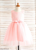 - Neck Scoop Girl Tulle/Lace Myla Sleeveless With Flower Girl Dresses Bow(s) Knee-length Flower Ball-Gown/Princess Dress