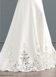 Wedding Dresses Dress Wedding Court Selina Train Sequins With Lace Trumpet/Mermaid Stretch V-neck Crepe