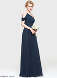 Neckline Length One-Shoulder Ruffle Silhouette Fabric A-Line Floor-Length Embellishment Carley Natural Waist Straps Bridesmaid Dresses