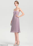 Mother Kate Knee-Length Bride A-Line Mother of the Bride Dresses of Dress With Sweetheart the Pleated Chiffon