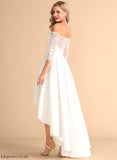 Asymmetrical Muriel Dress Satin Wedding Dresses Lace A-Line Wedding