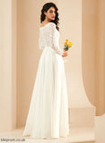 A-Line Lace With Wedding Dresses Dress Wedding Train Charlee V-neck Sweep