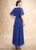 the Mother of the Bride Dresses Ankle-Length Neck Mother Bride Scoop Beading With Dress Chiffon Leanna A-Line of