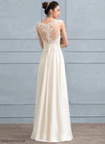 Dress Chiffon Wedding Dresses Lace Ryan Sequins Wedding Floor-Length Beading With Neck A-Line Scoop