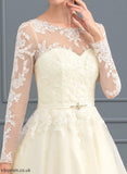 Wedding Sequins Wedding Dresses Illusion Jenny Train Dress Court With Beading Tulle Ball-Gown/Princess Lace