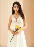 Dress Knee-Length Wedding Dresses Jaylen Wedding V-neck Chiffon Lace With Sequins A-Line