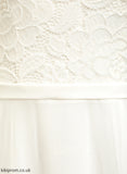 Chiffon Scoop Floor-Length Wedding Dresses Dress Neck Lace Kathryn A-Line Wedding