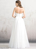 Myla Wedding Beading Wedding Dresses Ruffle Dress With Floor-Length Tulle Sweetheart A-Line