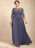 Scoop Chiffon Bride Dress the Neck Beading Mother of the Bride Dresses Lace Floor-Length A-Line of With Alia Mother Sequins