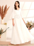 V-neck Rebekah Dress Floor-Length With A-Line Lace Wedding Dresses Wedding