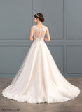 Lace With Sweetheart Ball-Gown/Princess Wedding Dresses Wedding Beading Tulle Dress Chaya Train Court