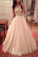 Tulle Sweetheart A Line Prom Dresses With Applique Sweep