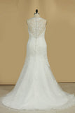 Wedding Dresses V Neck Organza With Applique And Beads