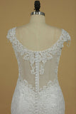 Wedding Dresses Off The Shoulder With Applique And Beads