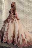 Rosewood Sequins Ball Gown Sweetheart Strapless Quinceanera Dresses with STB15661