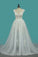 A Line Off The Shoulder Tulle Wedding Dresses With